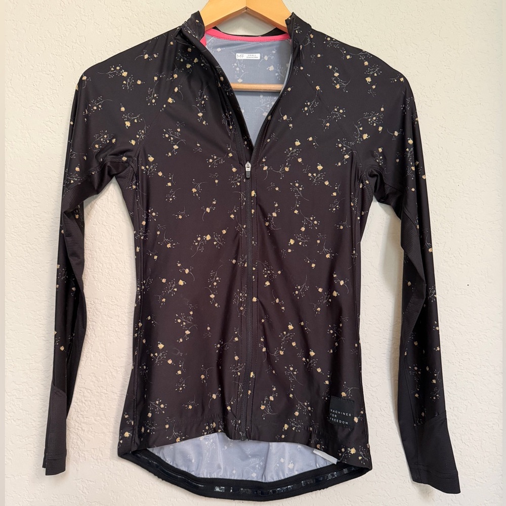 Women's Black Floral Jersey